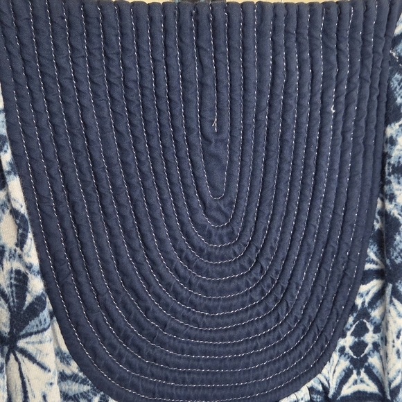 Anthropologie One September | Anza Blue Shibori Tie Dye Spaghetti Strap Tank Top - Picture 4 of 8